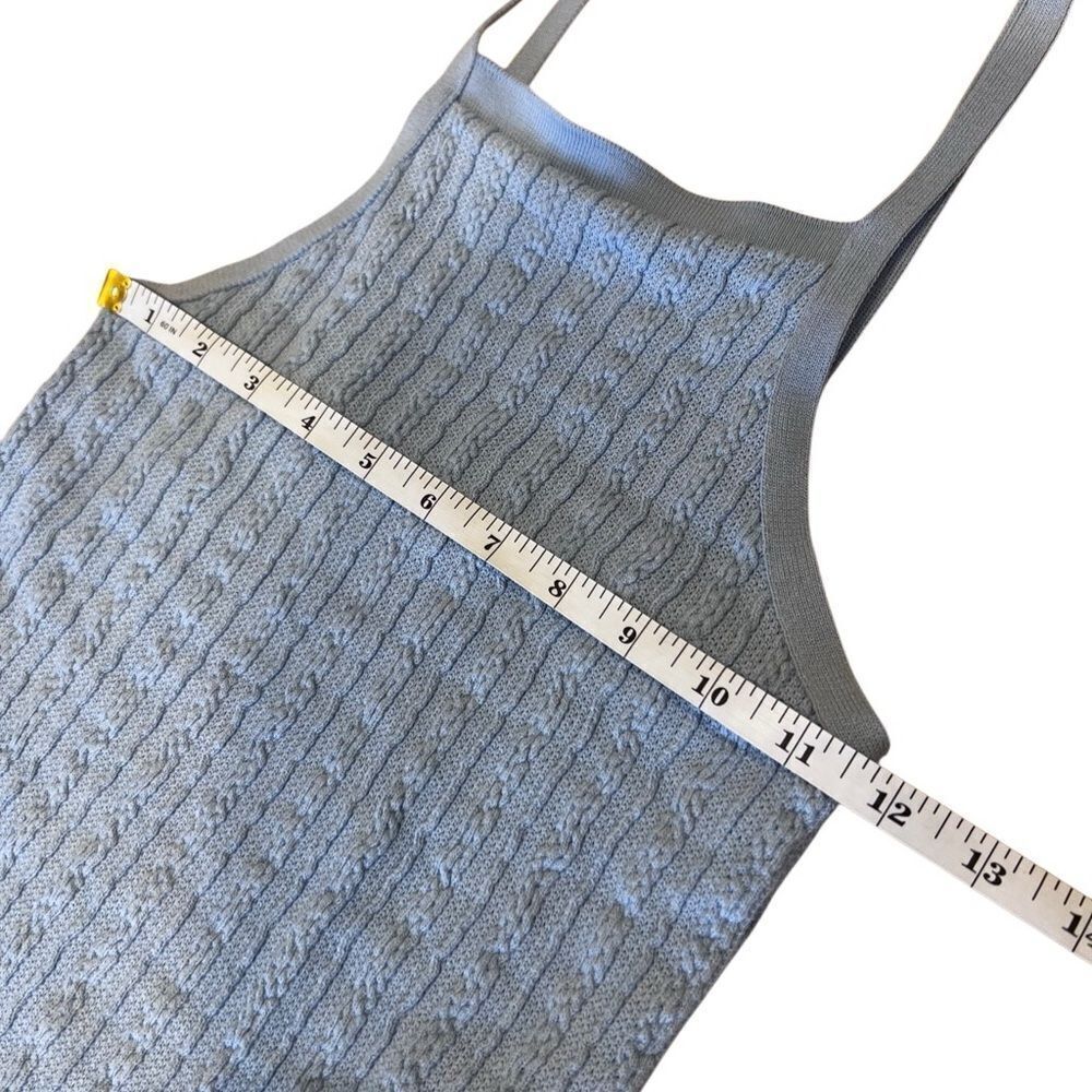 Zara blue knitted halter bodycon dress knit Size Small - Picture 7 of 14